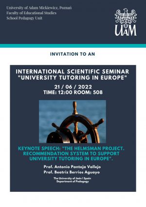Międzynarodowe Seminarium Naukowe pt.: Tutoring uniwersytecki w Europie