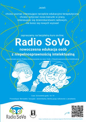 Szkolenie on-line dla Studentów „Radio SoVo – nowoczesna edukacja  osób z niepełnosprawnością intelektualną”