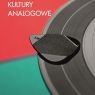 okładka książki Kultury analogowe z ilustracją płyty winylowej