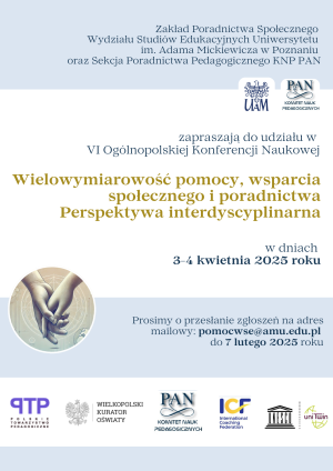 Wielowymiarowość pomocy, wsparcia społecznego i poradnictwa. Perspektywa interdyscyplinarna